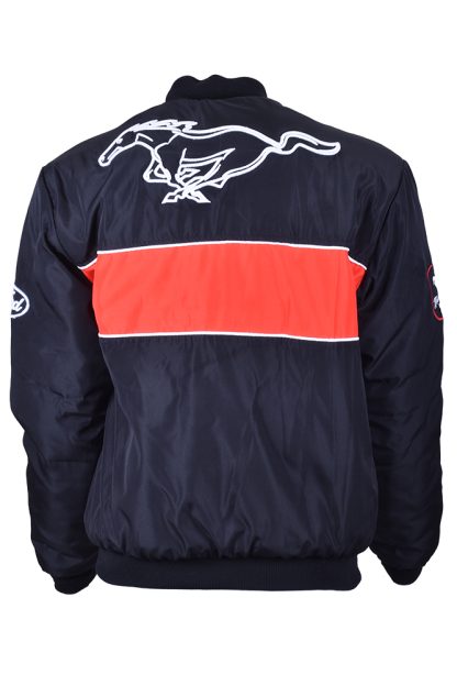 Mustang Bomber Jacket, Black /Red - Image 2