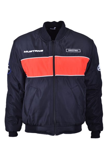 Mustang Bomber Jacket, Black /Red