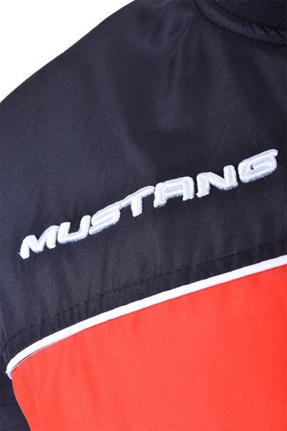 Mustang Bomber Jacket, Black /Red - Image 8